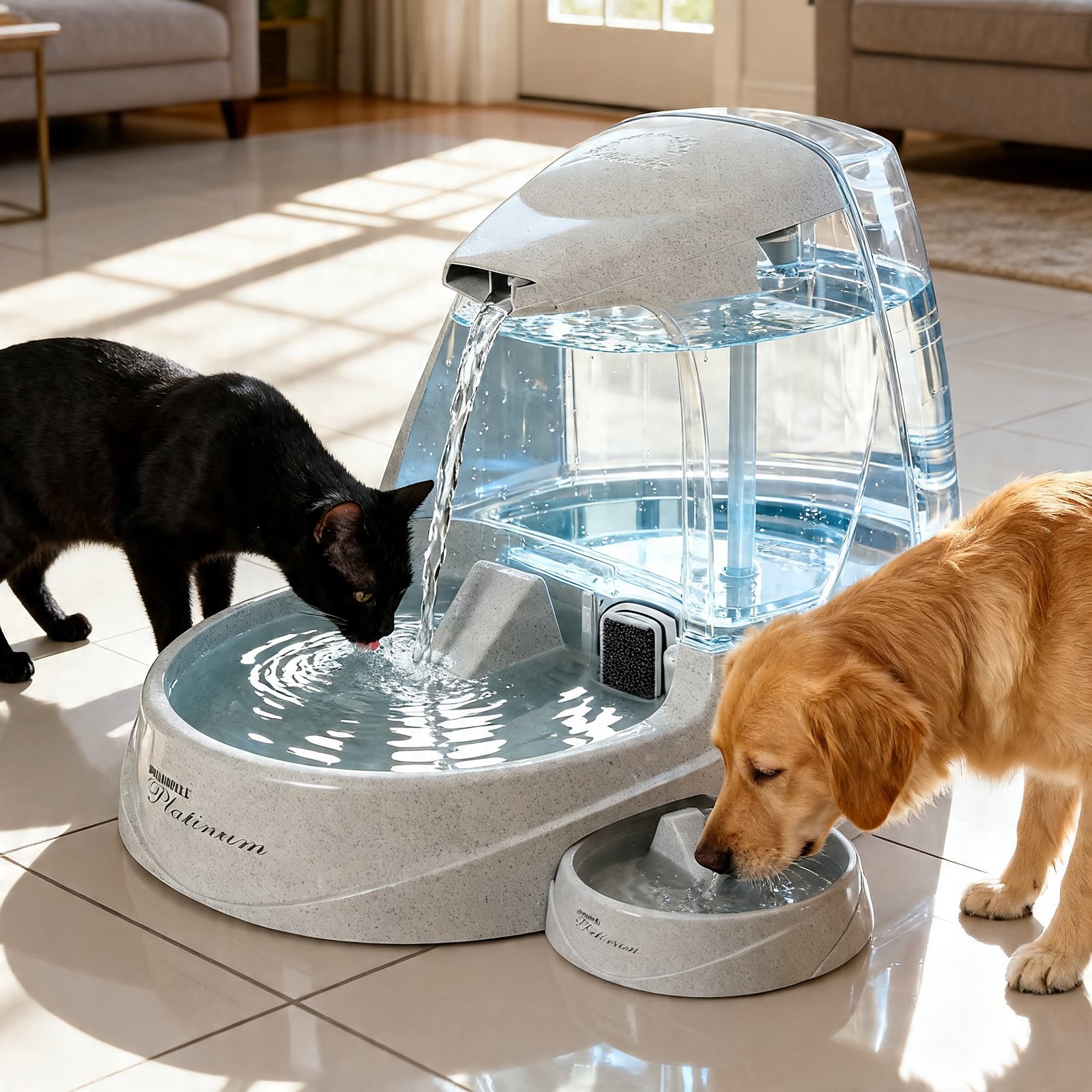 Pet Fountain in action